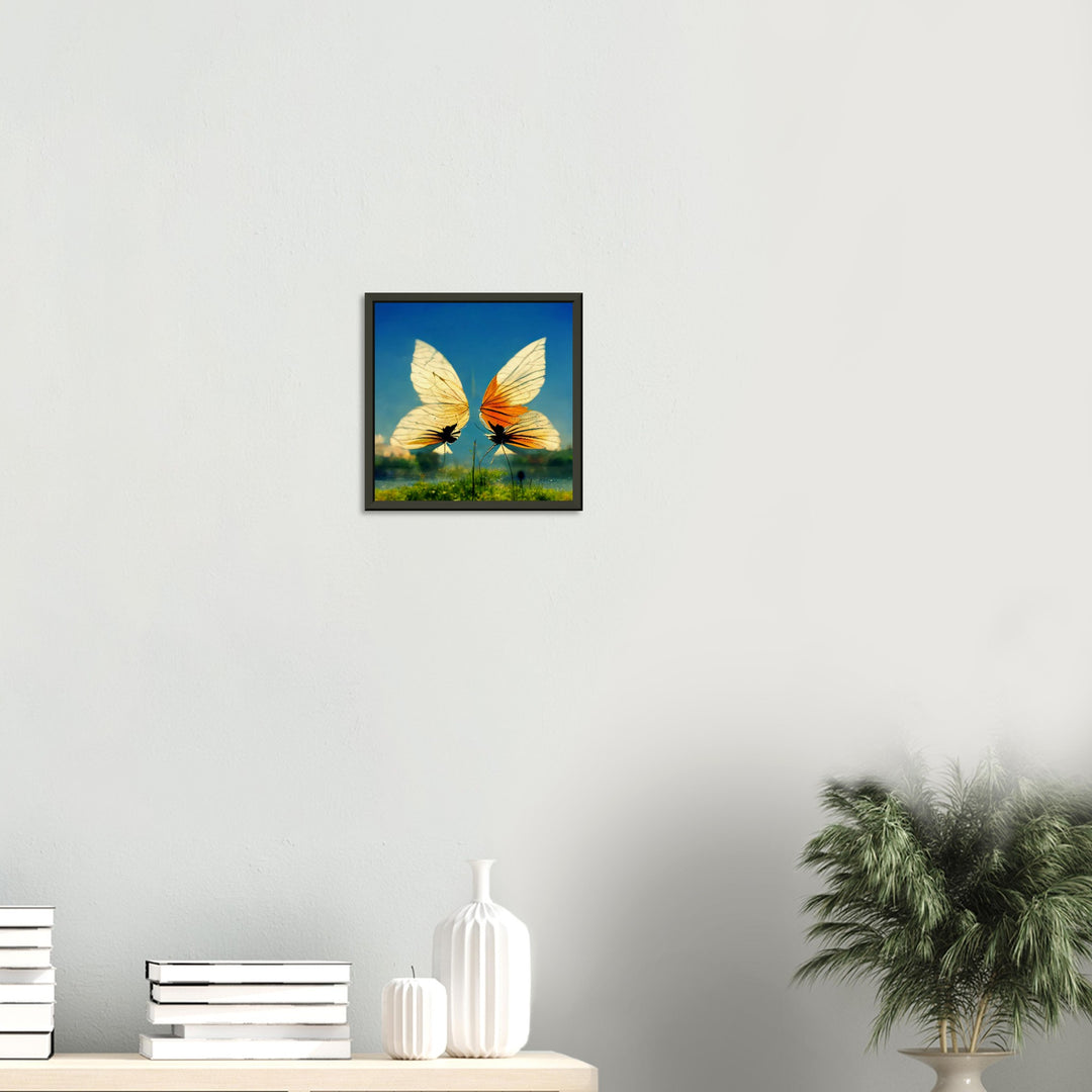 Museum-Quality Matte Paper Metal Framed Poster - Dreaming Butterflies II