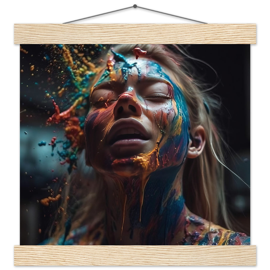 Classic Semi-Glossy Paper Poster with Hanger -  Colourful Imagination