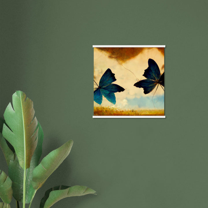 Museum-Quality Matte Paper Poster with Hanger - Dreaming Butterflies III