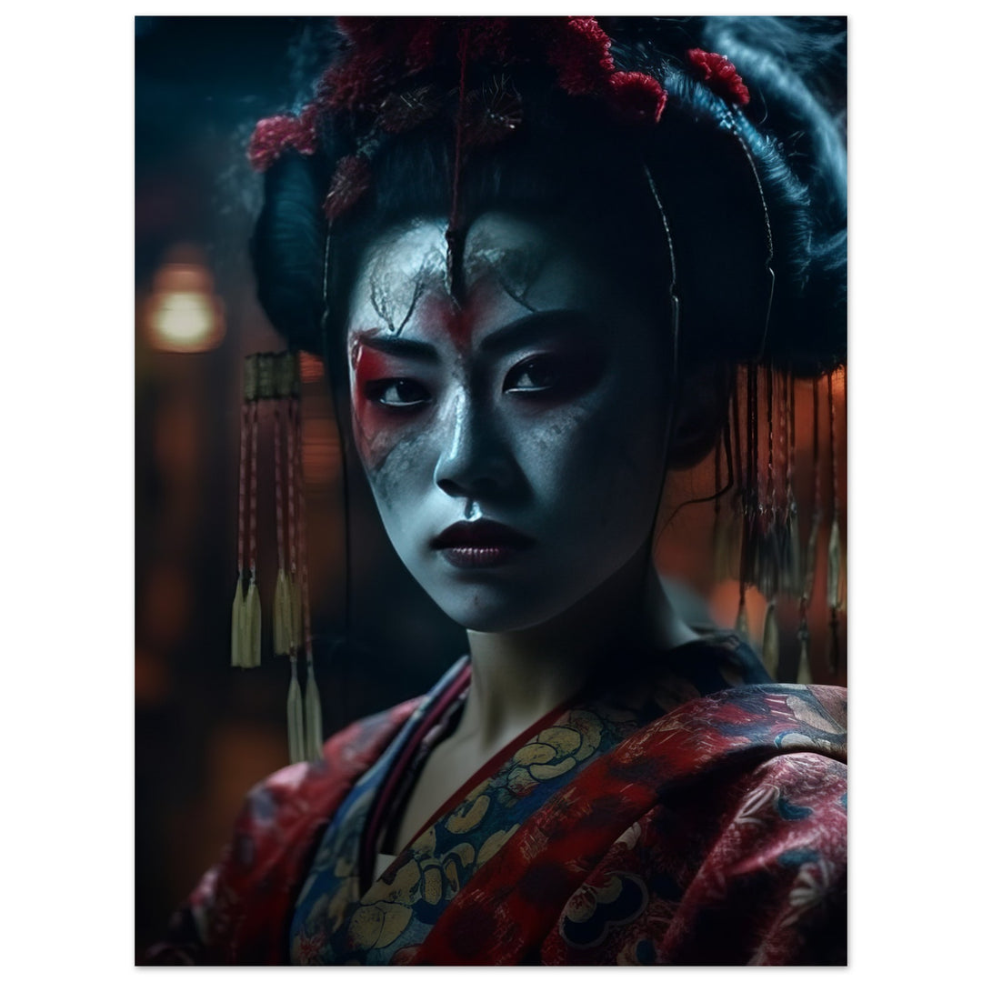 Premium Matte Paper Poster - Allure of a Geisha