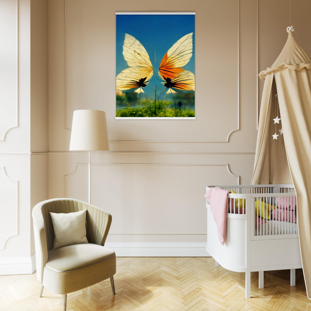 Premium Matte Paper Poster with Hanger - Dreaming Butterflies II