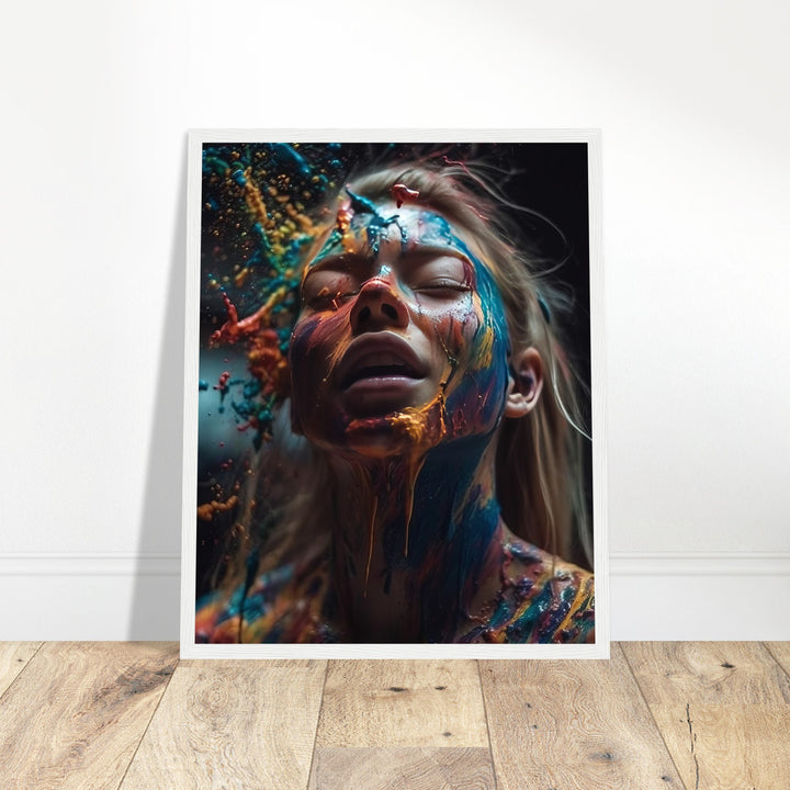 Premium Semi-Glossy Paper Wooden Framed Poster - Colourful Imagination