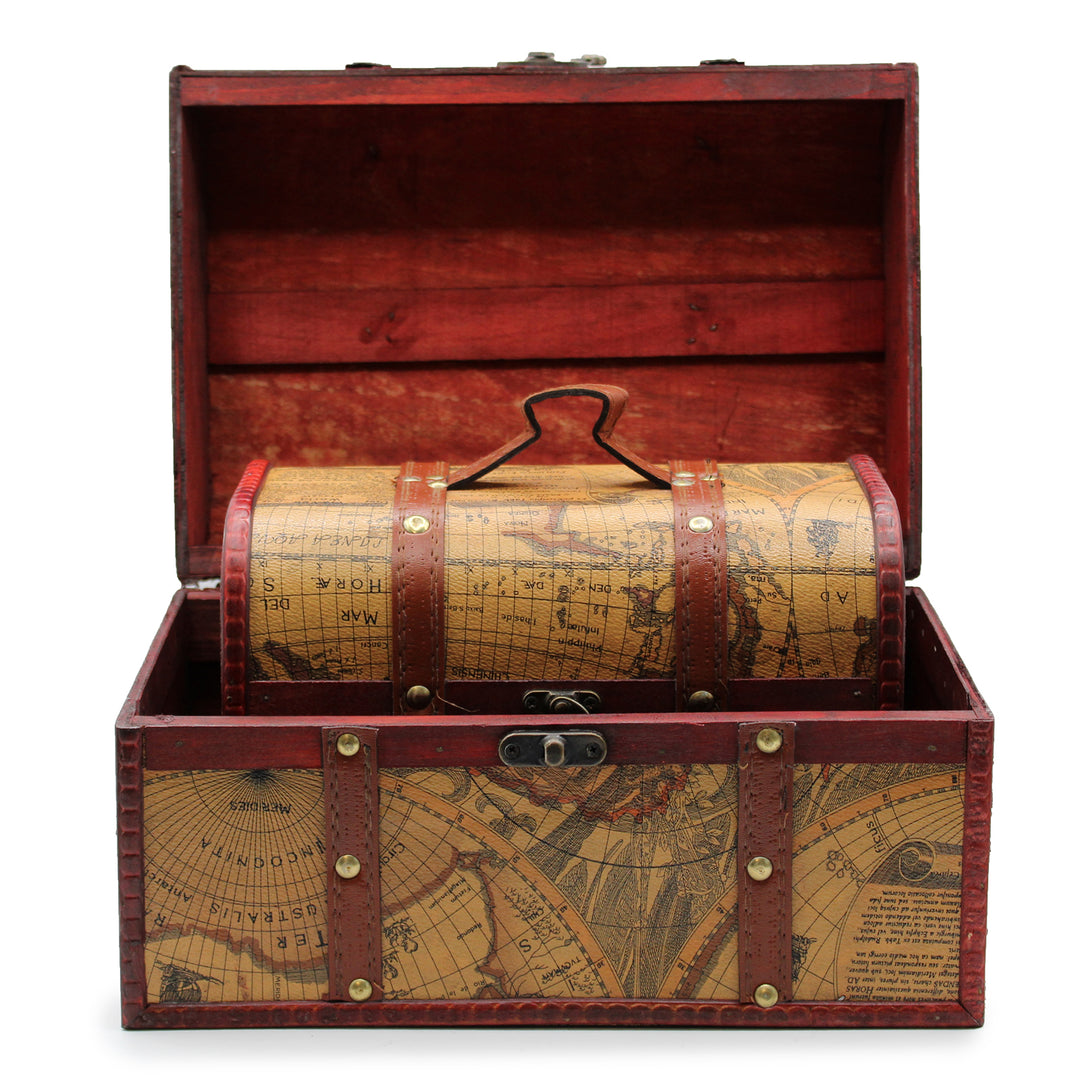 Old Map Chest - Set of 3