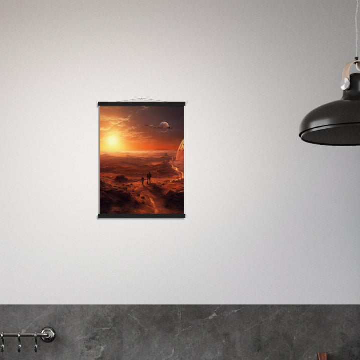 Museum-Quality Matte Paper Poster with Hanger - Sunset on Mars I