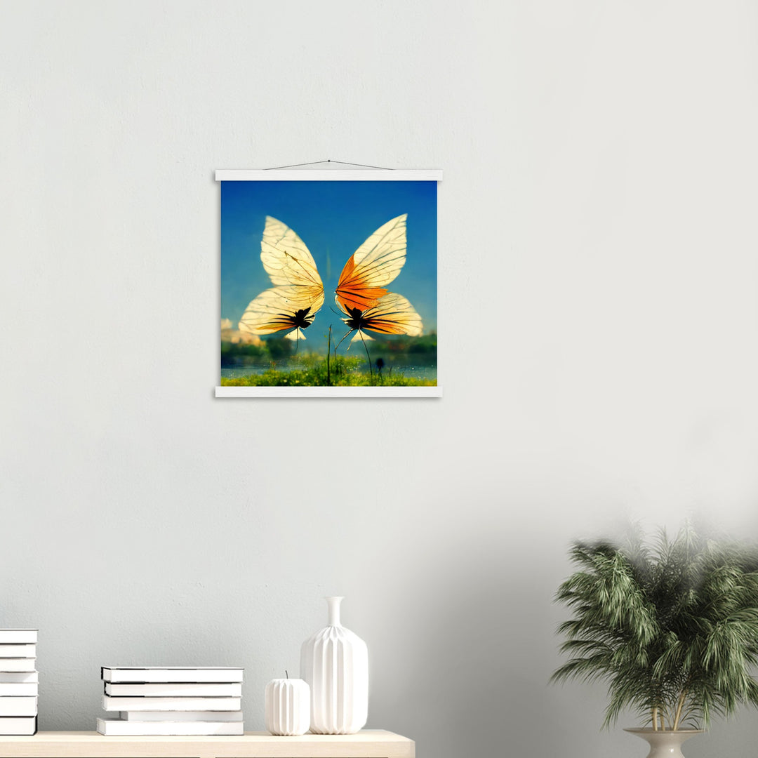 Classic Semi-Glossy Paper Poster with Hanger - Dreaming Butterflies II