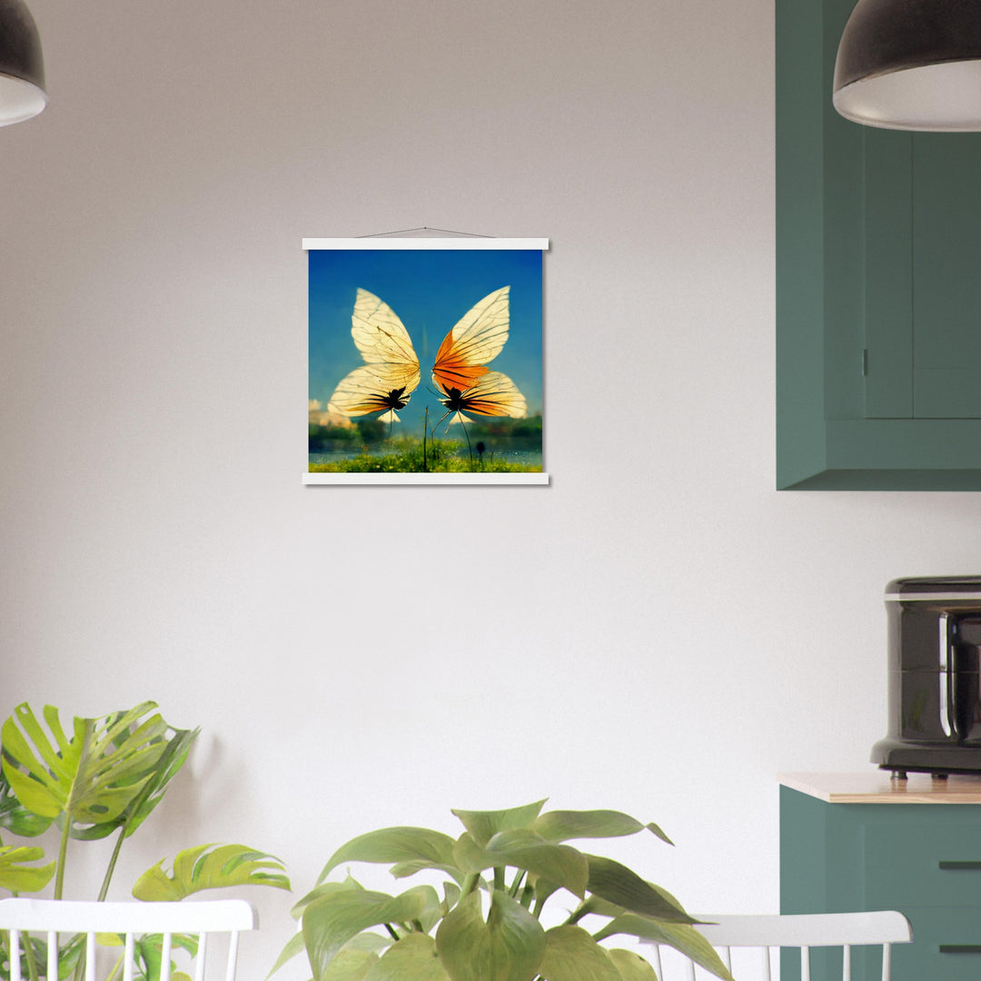 Museum-Quality Matte Paper Poster with Hanger - Dreaming Butterflies II