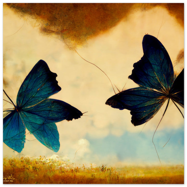 Museum-Quality Matte Paper Poster - Dreaming Butterflies III