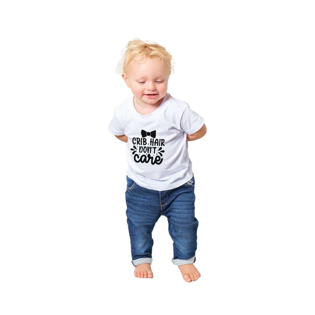 Classic Baby Crewneck T-shirt - Crib hair don't care