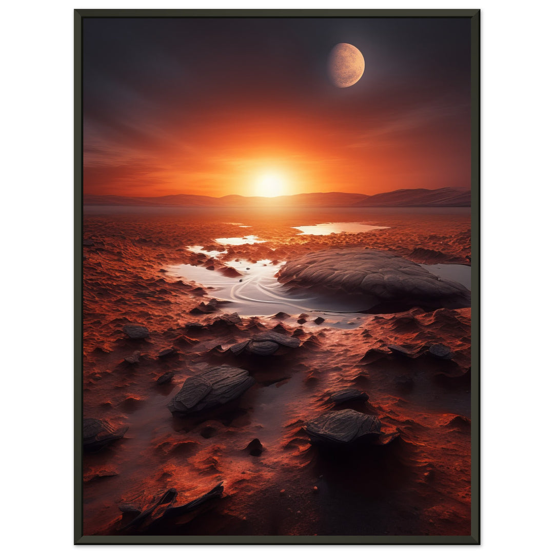 Premium Matte Paper Metal Framed Poster - Sunset on Mars II