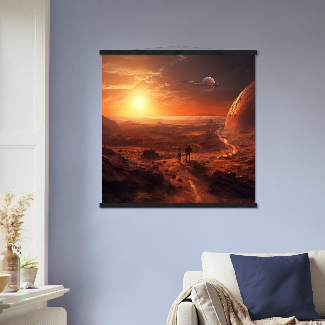 Premium Matte Paper Poster with Hanger - Sunset on Mars I