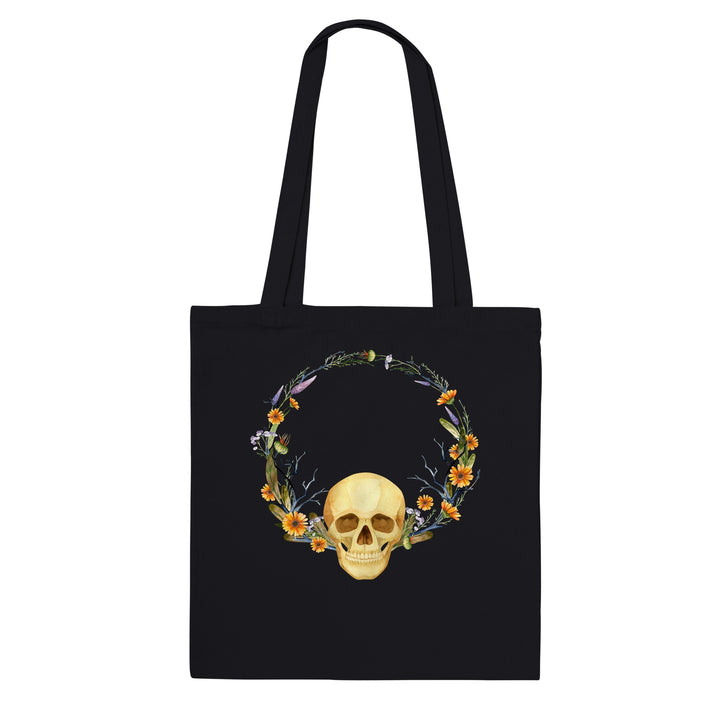 Premium Tote Bag - Skull Bloom