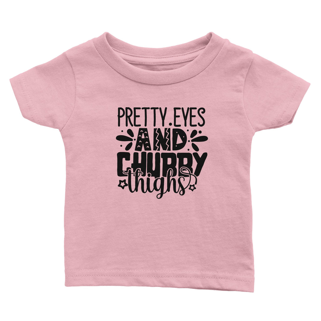 Classic Baby Crewneck T-shirt - Pretty eyes and chubby thighs