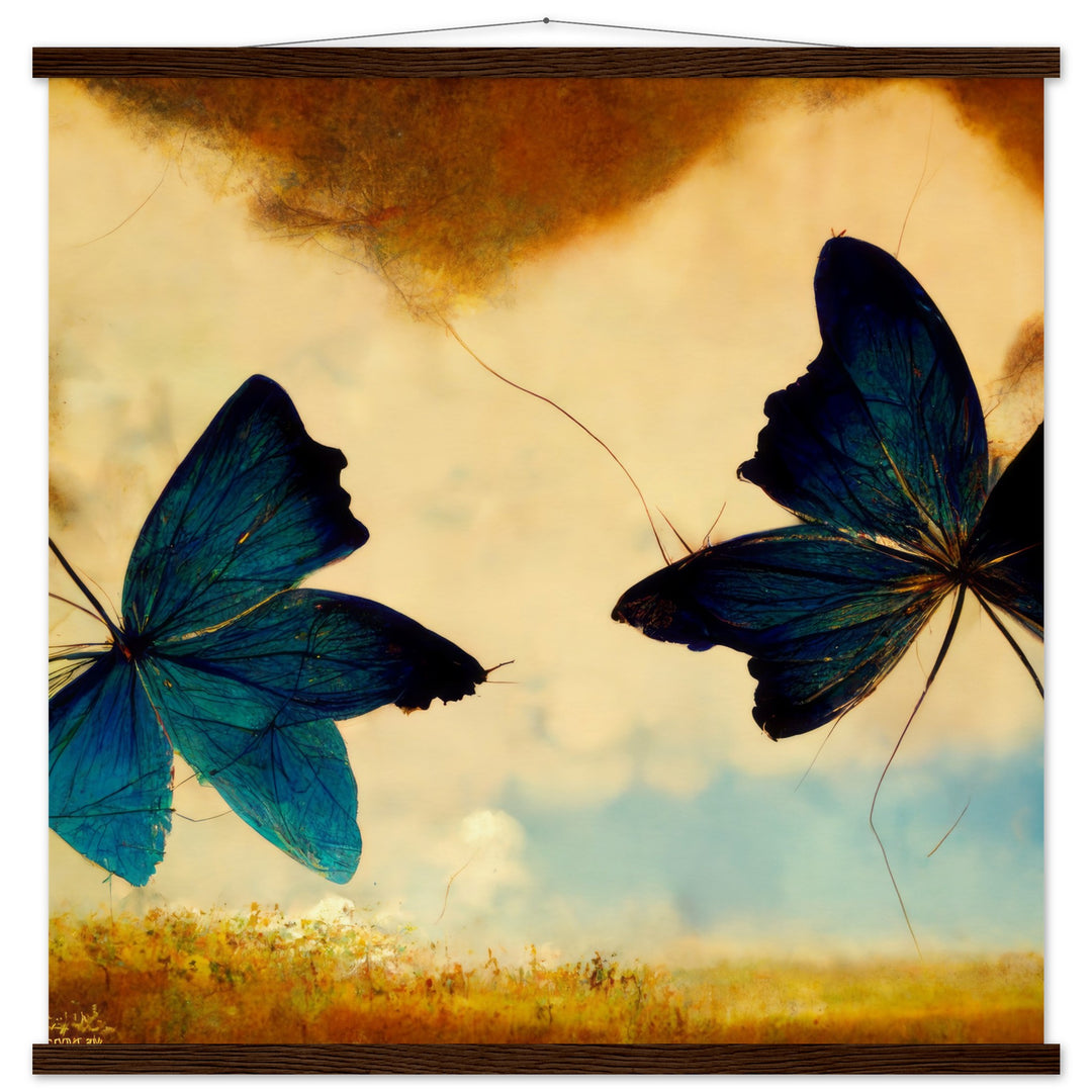 Museum-Quality Matte Paper Poster with Hanger - Dreaming Butterflies III