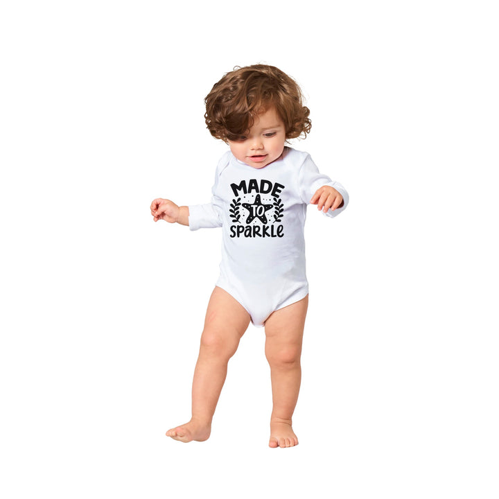 Classic Baby Long Sleeve Bodysuit - Made to sparkle