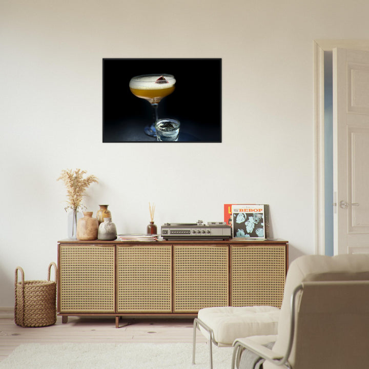 Premium Semi-Glossy Paper Wooden Framed Poster - Pornstar Martini