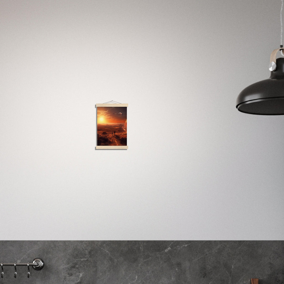 Museum-Quality Matte Paper Poster with Hanger - Sunset on Mars I