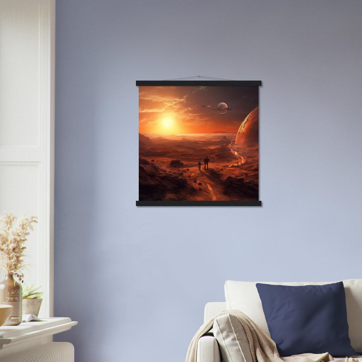 Premium Matte Paper Poster with Hanger - Sunset on Mars I