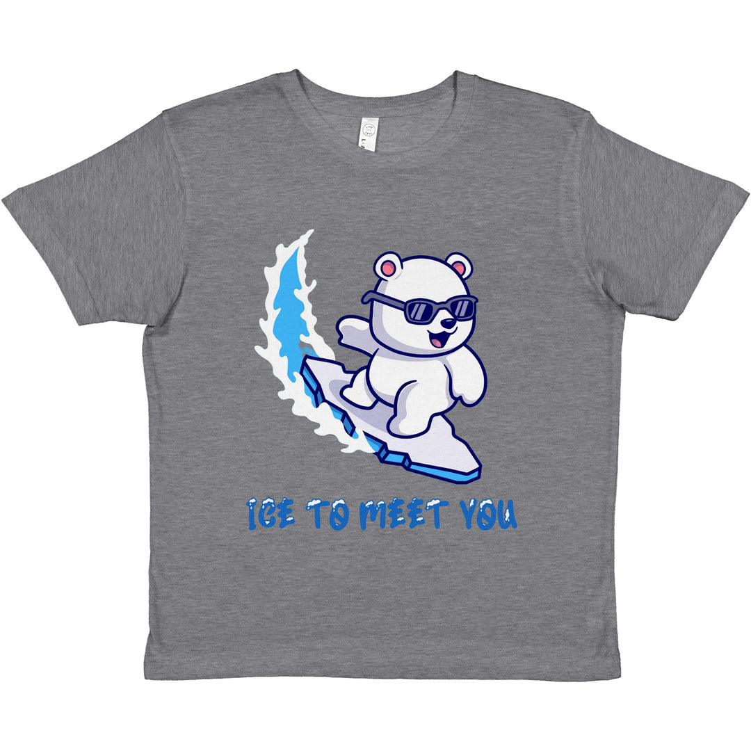 Premium Kids Crewneck T-shirt "Ice To Meet You"