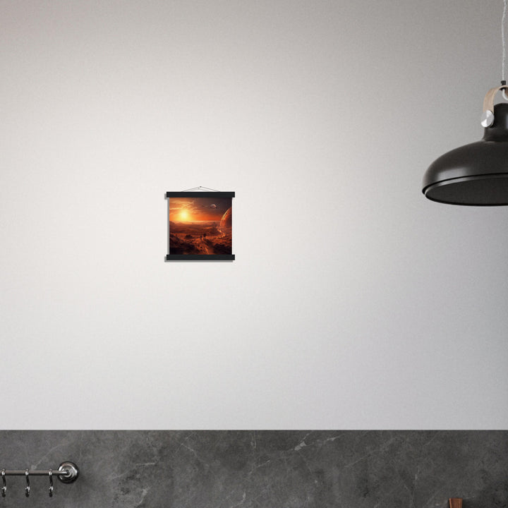 Museum-Quality Matte Paper Poster with Hanger - Sunset on Mars I