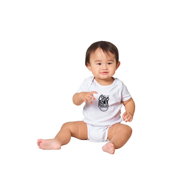Classic Baby Short Sleeve Bodysuit - One in a melon