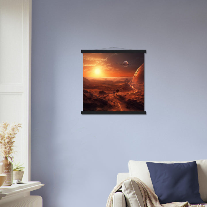 Premium Matte Paper Poster with Hanger - Sunset on Mars I