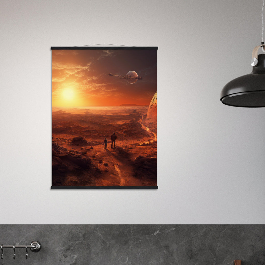 Museum-Quality Matte Paper Poster with Hanger - Sunset on Mars I