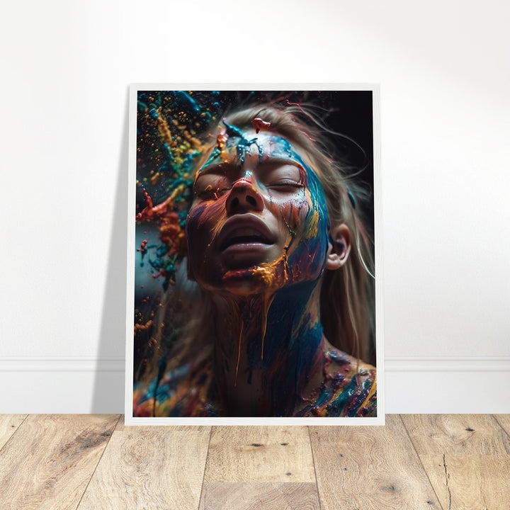 Premium Semi-Glossy Paper Wooden Framed Poster - Colourful Imagination