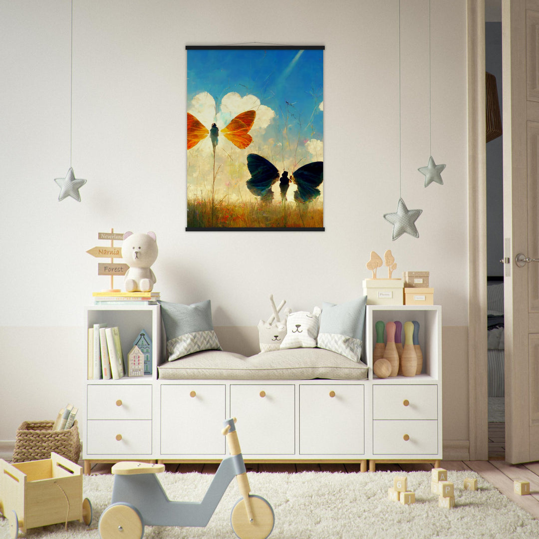 Museum-Quality Matte Paper Poster with Hanger - Dreaming Butterflies