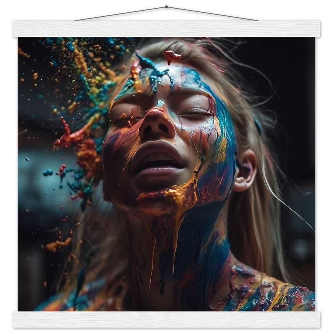 Premium Matte Paper Poster with Hanger -  Colourful Imagination