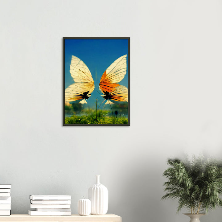 Museum-Quality Matte Paper Metal Framed Poster - Dreaming Butterflies II