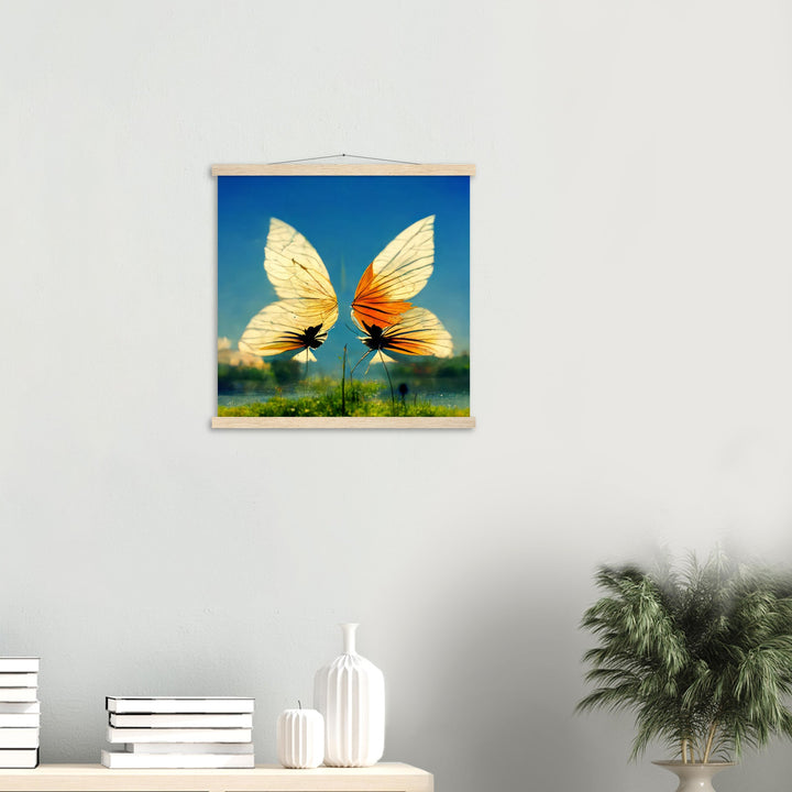 Classic Semi-Glossy Paper Poster with Hanger - Dreaming Butterflies II