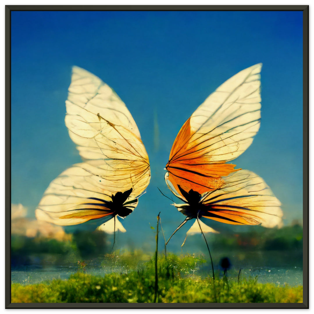 Museum-Quality Matte Paper Metal Framed Poster - Dreaming Butterflies II