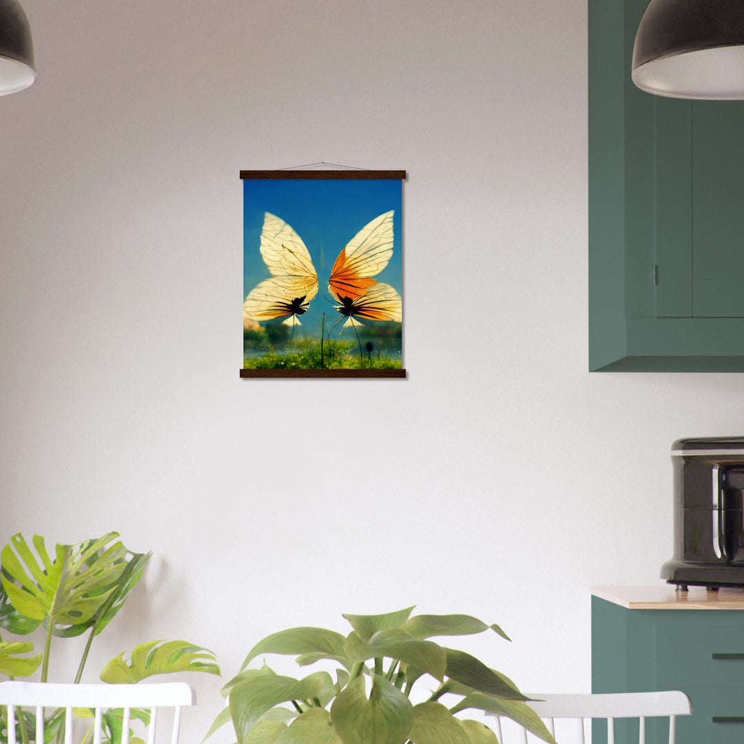 Museum-Quality Matte Paper Poster with Hanger - Dreaming Butterflies II