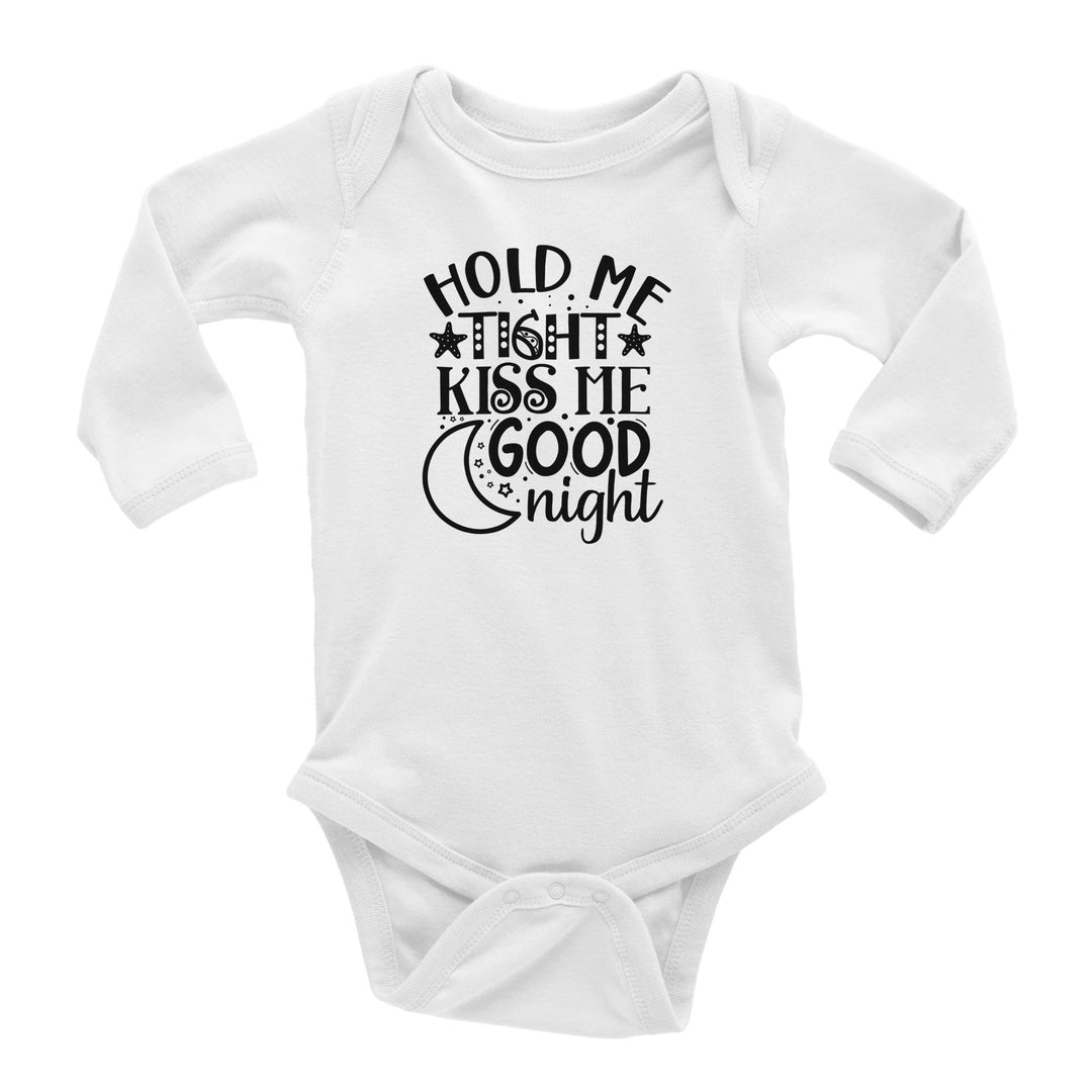 Classic Baby Long Sleeve Bodysuit - Hold me tight kiss me good night