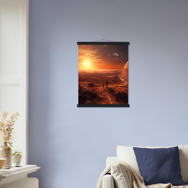 Premium Matte Paper Poster with Hanger - Sunset on Mars I