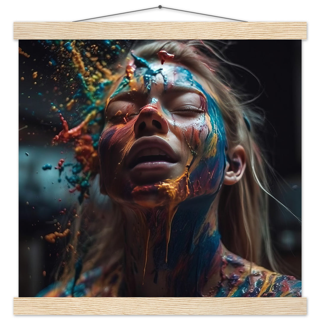 Premium Semi-Glossy Paper Poster with Hanger -  Colourful Imagination