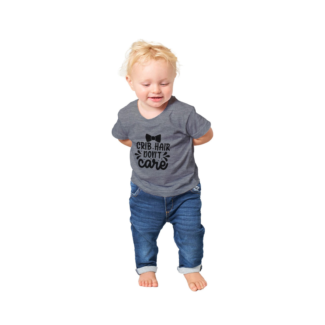 Classic Baby Crewneck T-shirt - Crib hair don't care