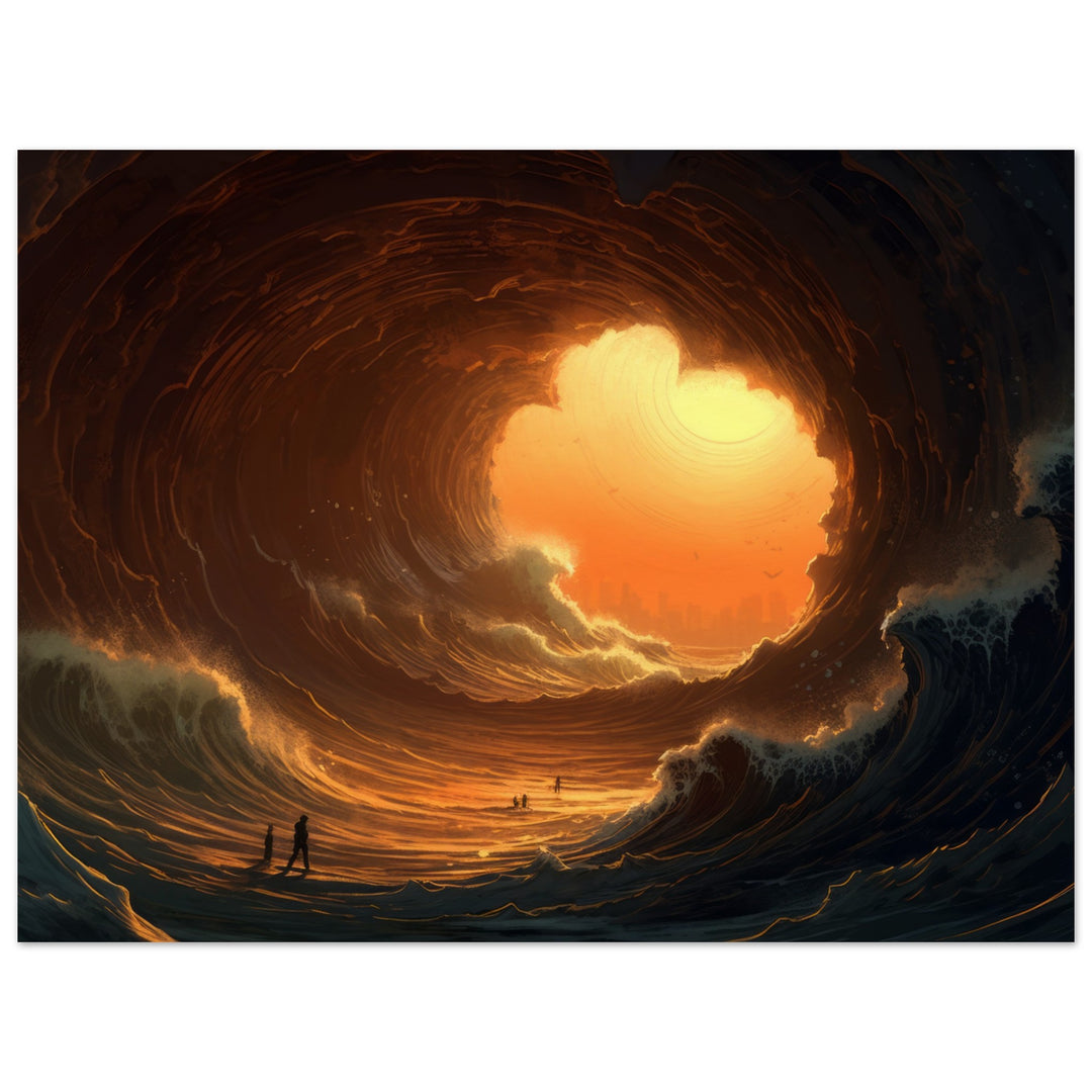 Museum-Quality Matte Paper Poster - Abyssal Grotto Wave