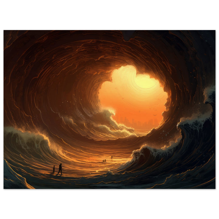 Museum-Quality Matte Paper Poster - Abyssal Grotto Wave