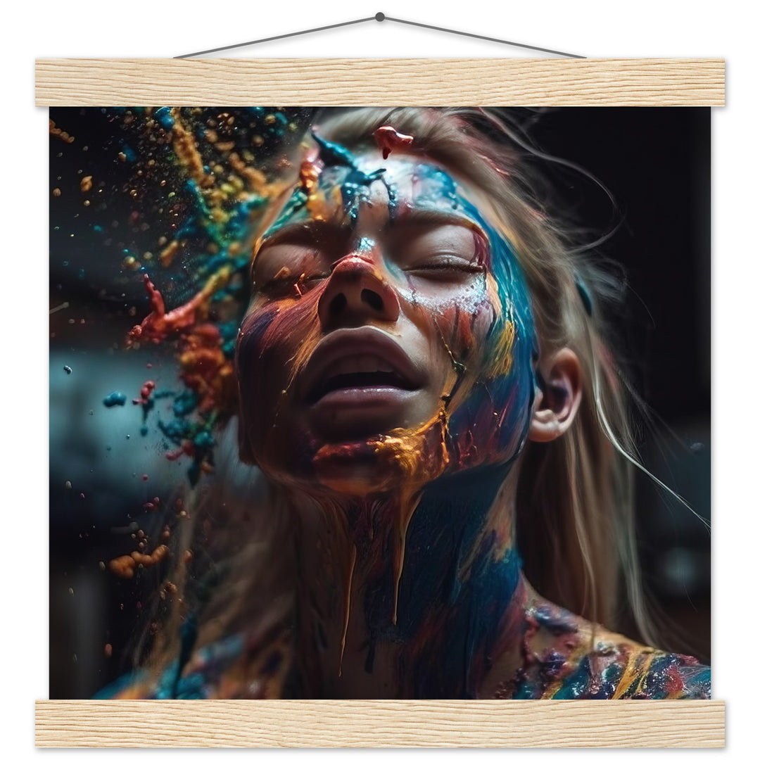 Classic Semi-Glossy Paper Poster with Hanger -  Colourful Imagination