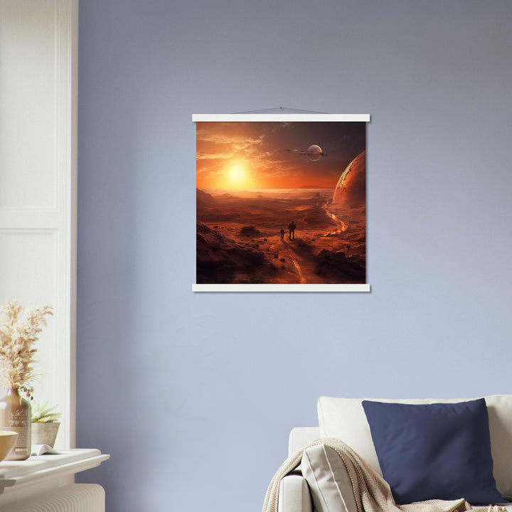 Premium Matte Paper Poster with Hanger - Sunset on Mars I