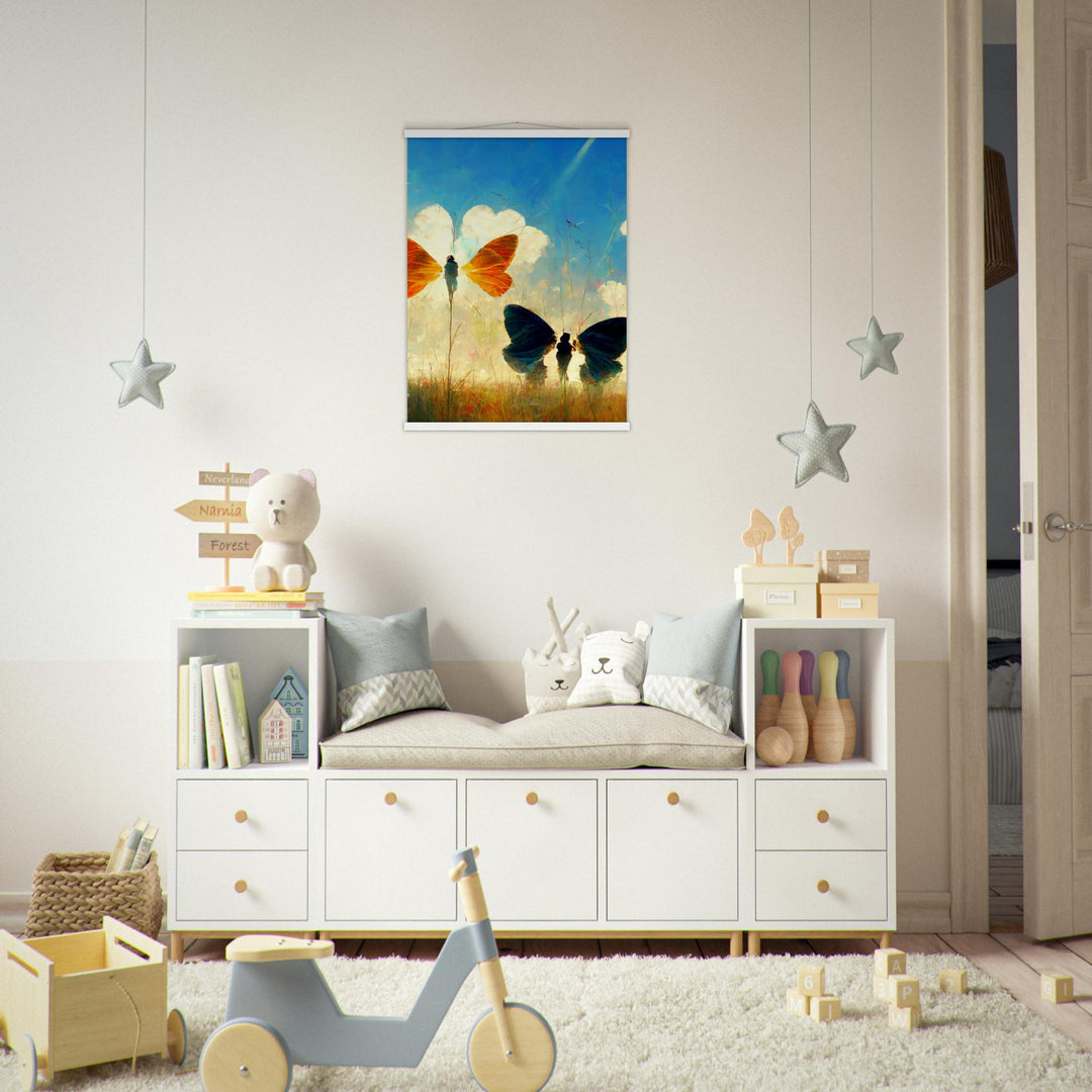 Museum-Quality Matte Paper Poster with Hanger - Dreaming Butterflies