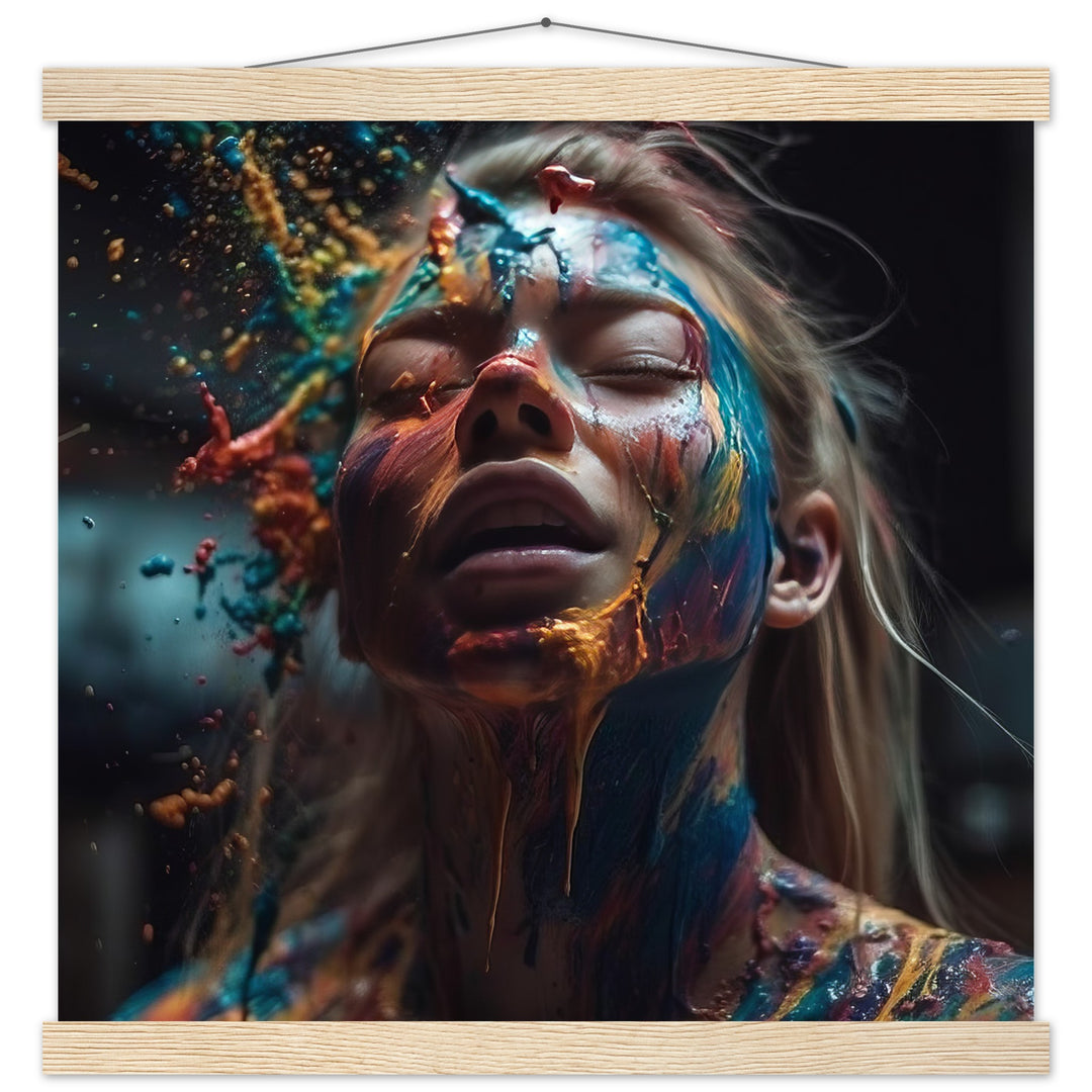 Classic Semi-Glossy Paper Poster with Hanger -  Colourful Imagination