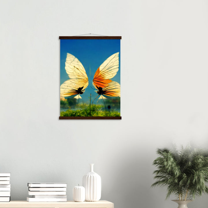 Classic Semi-Glossy Paper Poster with Hanger - Dreaming Butterflies II