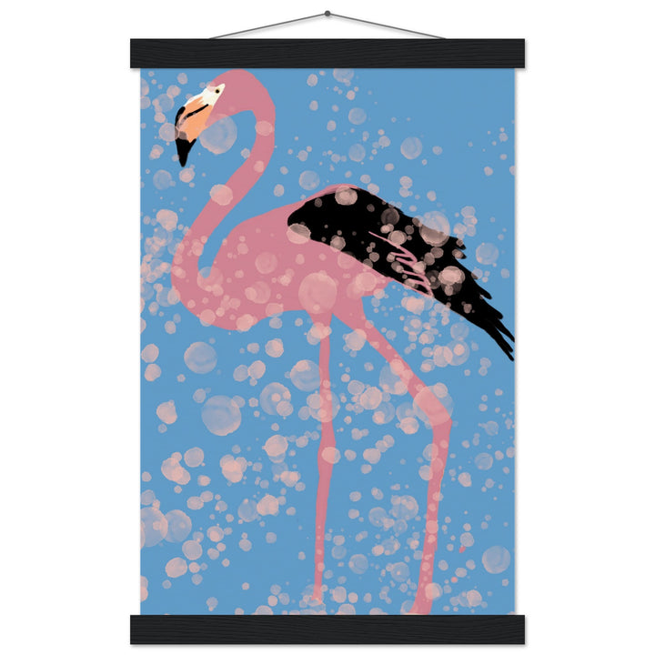 Museum-Quality Matte Paper Poster with Hanger - Pink Flamingo