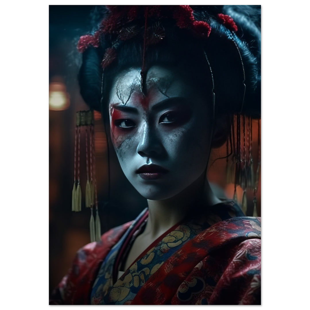 Premium Matte Paper Poster - Allure of a Geisha