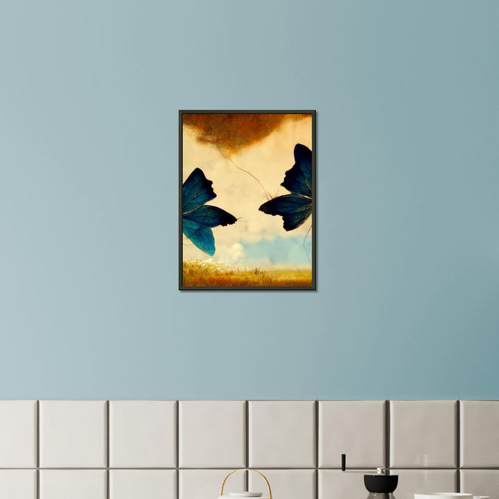 Premium Semi-Glossy Paper Metal Framed Poster - Dreaming Butterflies III