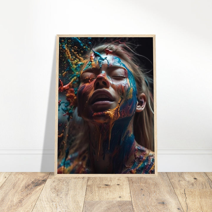 Premium Semi-Glossy Paper Wooden Framed Poster - Colourful Imagination