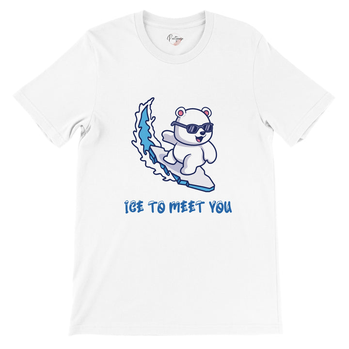 Premium Unisex Crewneck T-shirt "Ice To Meet You"
