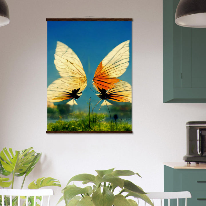 Museum-Quality Matte Paper Poster with Hanger - Dreaming Butterflies II